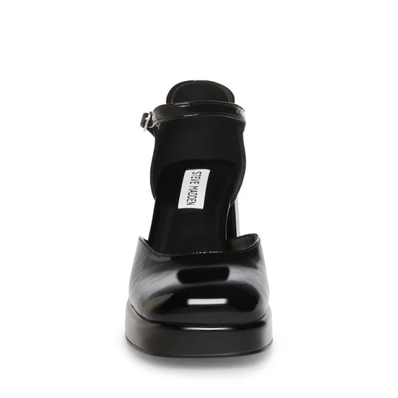 NWOB Steve Madden Mimi Black Patent Chunky Mary-Jane - Picture 3 of 3